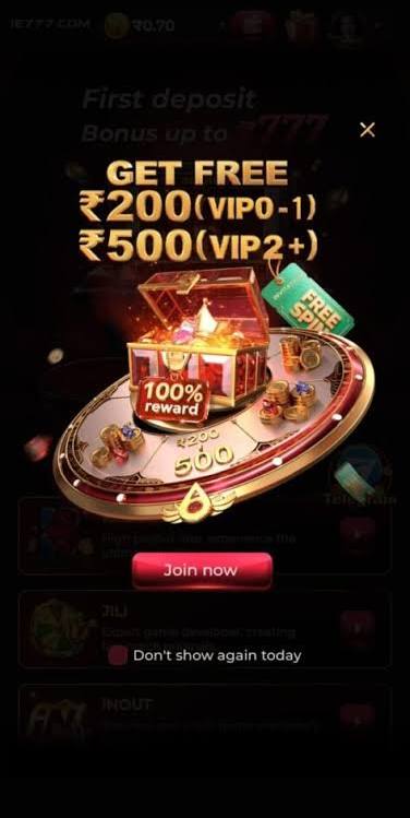 IE777 Game APK download screen